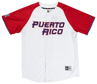 New Era Mens New Era Puerto Rico FG Jersey - Mens White/Multi Size S