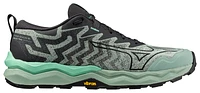 Mizuno Mens Wave Daichi 8 Trail - Running Shoes Greyd Jade/Black Oyster