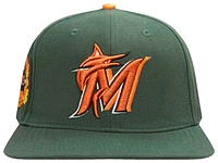 Pro Standard Mens Pro Standard Marlins Spice Snapback Cap - Mens Olive Size One Size