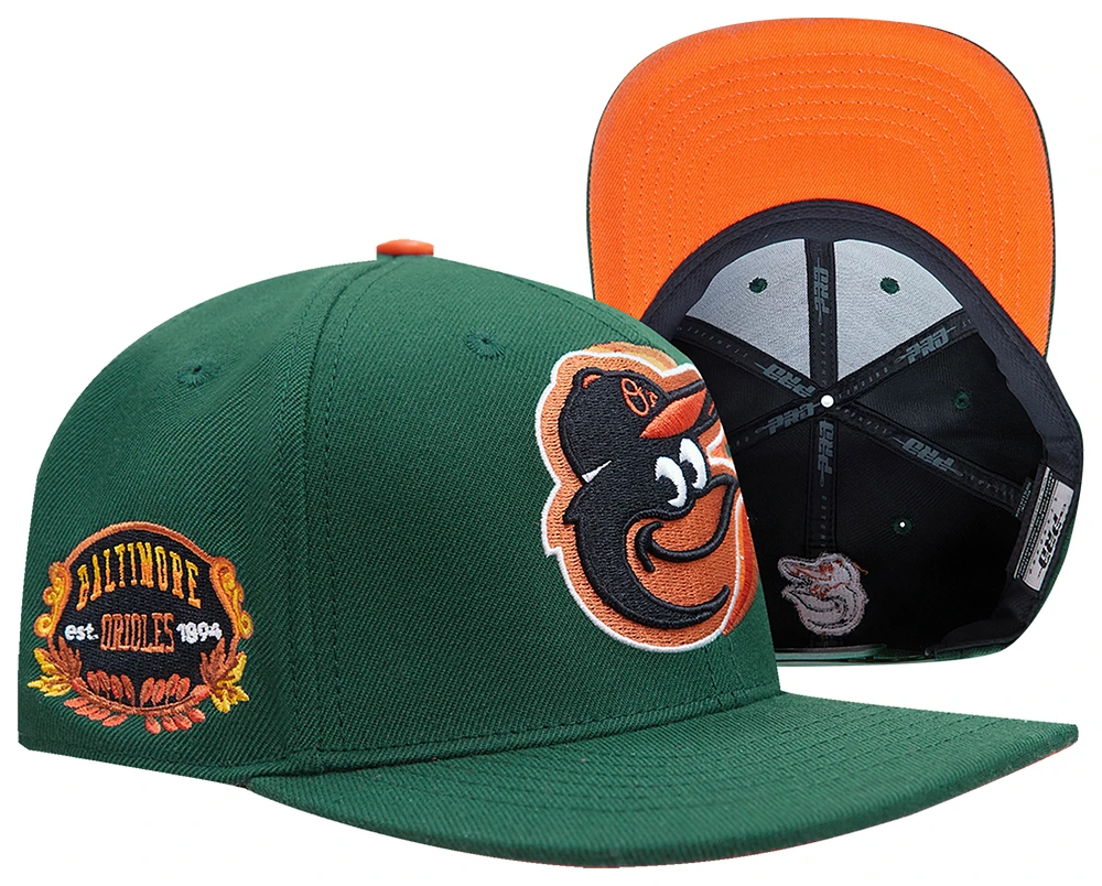 Pro Standard Mens Pro Standard Orioles Spice Snapback Cap - Mens Olive Size One Size