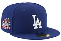 New Era Mens New Era Dodgers World Series 24 Champions Game Cap - Mens White/Blue Size 7