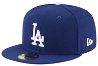 New Era Mens New Era Dodgers World Series 24 Champions Game Cap - Mens White/Blue Size 7