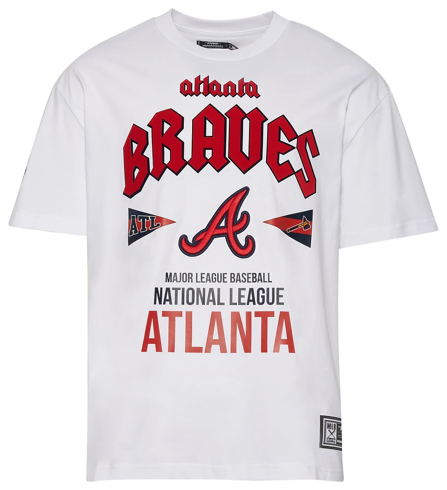 Pro Standard Mens Braves City Tour T-Shirt - White/White