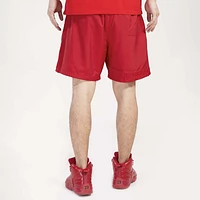 Pro Standard Mens Rangers Neutral Script Tc Woven Shorts - Red/Red