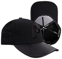 Pro Standard Mens Pro Standard Phillies Blackout Pinch Front Strapback - Mens Black/Black Size One Size