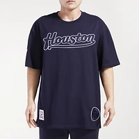 Pro Standard Mens Astros Neutral Script T-Shirt - Navy/Navy