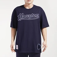 Pro Standard Mens Pro Standard Astros Neutral Script T-Shirt - Mens Navy/Navy Size M