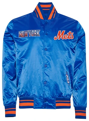 Pro Standard New York Mets Turn It Up M Rib Satin Jacket - Men's