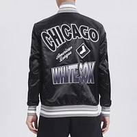 Pro Standard Mens Chicago White Sox Turn It Up M Rib Satin Jacket - Red/Blue