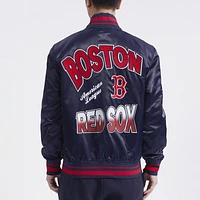 Pro Standard Boston Red Sox Turn It Up M Rib Satin Jacket - Men's