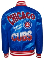 Pro Standard Mens Chicago Cubs Turn It Up M Rib Satin Jacket - Royal