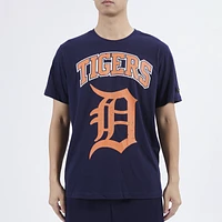 Pro Standard Mens Detroit Tigers GTP SJ T-Shirt - Navy/Orange