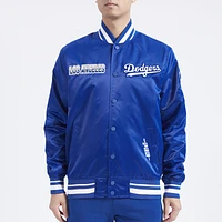 Pro Standard LA Dodgers Turn It Up M Rib Satin Jacket - Men's