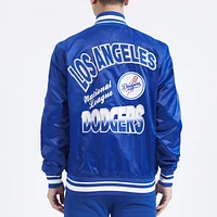 Pro Standard LA Dodgers Turn It Up M Rib Satin Jacket - Men's