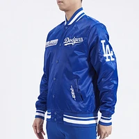 Pro Standard LA Dodgers Turn It Up M Rib Satin Jacket - Men's