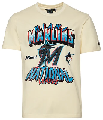 Pro Standard Mens Marlins Gtp Short Sleeve T-Shirt - Beige/Multi