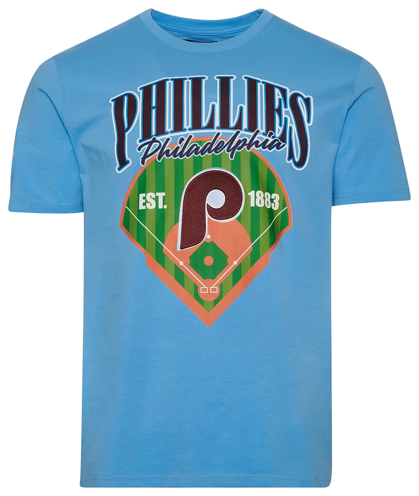 Pro Standard Mens Phillies Homerun T-Shirt - Carolina/Multi