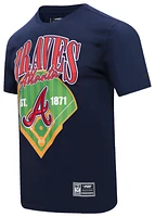 Pro Standard Mens Braves Homerun T-Shirt - Midnight/Multi