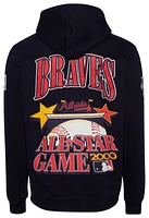 Pro Standard Mens Braves Homerun Fleece Pullover Hoodie - Midnight/Multi