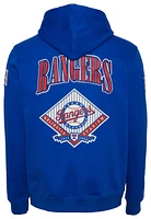 Pro Standard Mens Rangers Homerun Fleece Pullover Hoodie - Royal/Multi