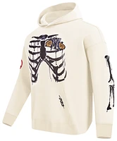 Pro Standard Mens NYY Rib Cage Drop Shoulder Fleece PO Hoodie - Eggshell/Multi