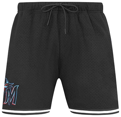 Pro Standard Marlins Mesh Basketball Shorts - Men's