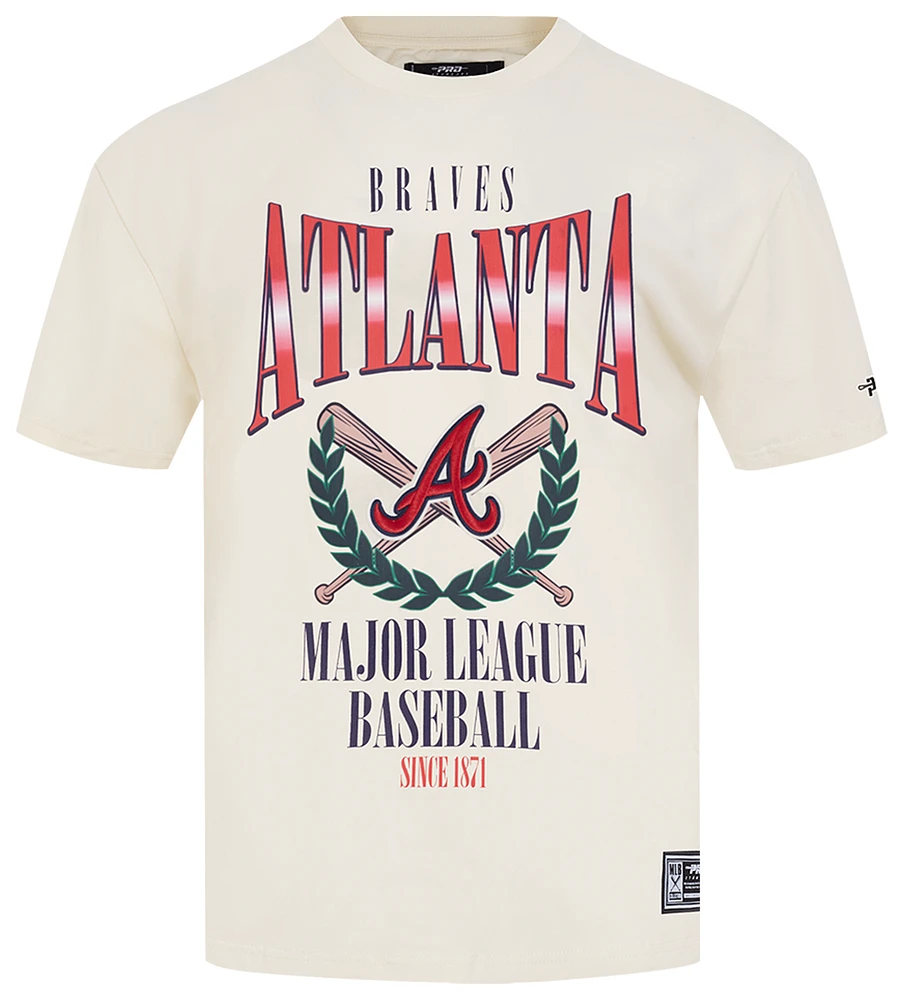 Pro Standard Braves Around The World CJ Drop Shoulder T-Shirt - Men's
