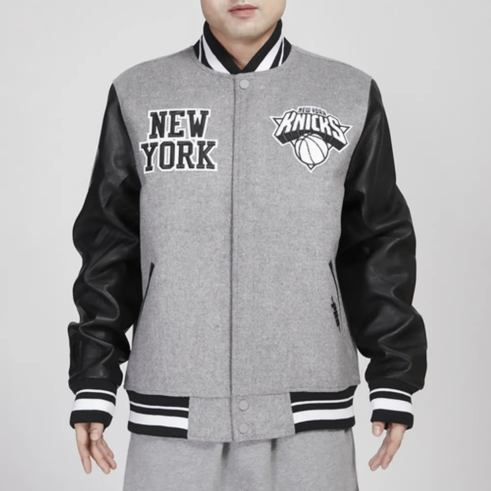 Embroidered Wool New York Knicks Varsity Black Jacket - Jacket Makers