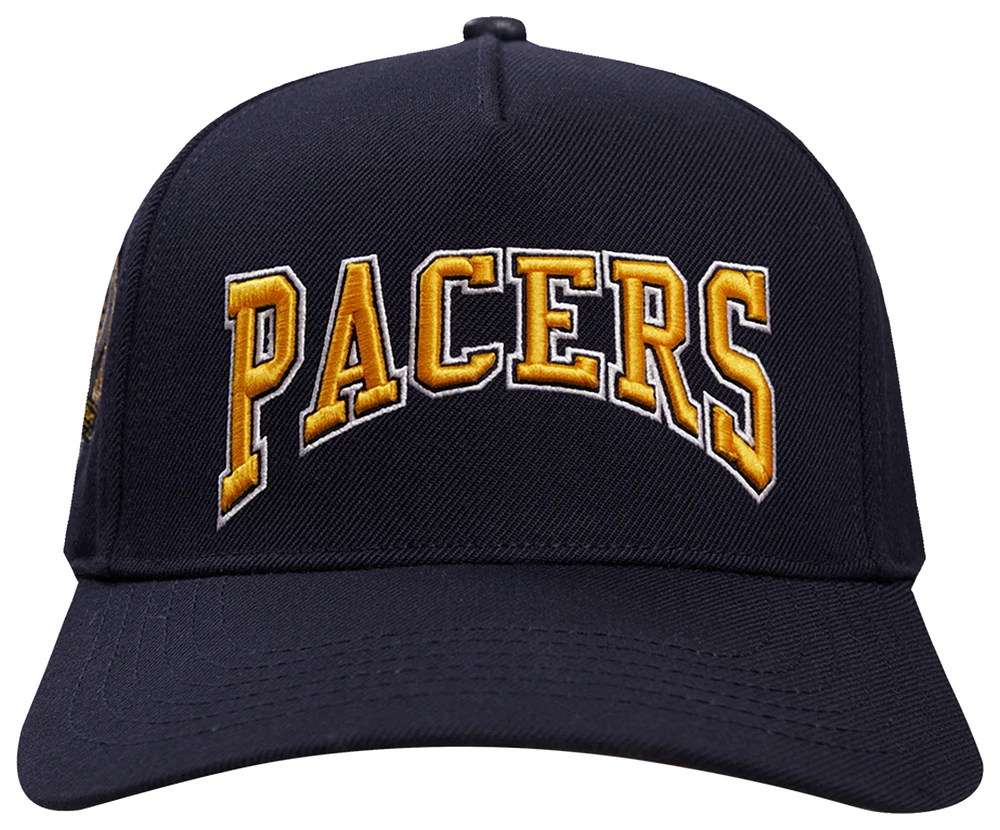 Pro Standard Mens Pro Standard Pacers Crest Emblem Flatbrim Snapback - Mens Navy/Navy Size One Size