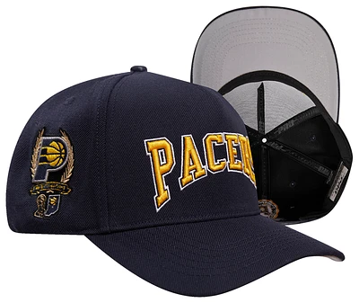 Pro Standard Mens Pro Standard Pacers Crest Emblem Flatbrim Snapback - Mens Navy/Navy Size One Size