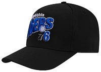 Pro Standard Mens Pro Standard 76ers Royalty Curved Brim Snapback - Mens Black/Black Size One Size