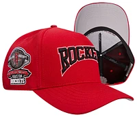 Pro Standard Mens Pro Standard Rockets Crest Emblem Flatbrim Snapback - Mens Red/Red Size One Size