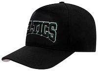 Pro Standard Mens Pro Standard Celtics Crest Emblem Flatbrim Snapback - Mens Black/Black Size One Size