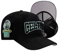 Pro Standard Mens Pro Standard Celtics Crest Emblem Flatbrim Snapback - Mens Black/Black Size One Size