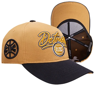 Pro Standard Mens Pro Standard Pistons Script Pinch Front Snapback - Mens Yellow/White Size One Size