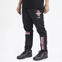 Pro Standard Mens Rockets OS Letters Woven Pants - Black/Black