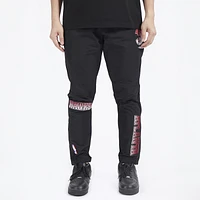 Pro Standard Mens Hawks OS Letters Woven Pants - Black/Black