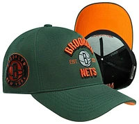 Pro Standard Mens Pro Standard Nets Script Pinch Front Snapback - Mens Orange/Olive Size One Size