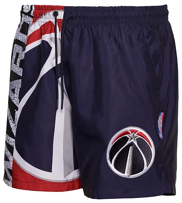 Pro Standard Wizards Split Mash Up Logo Woven Shorts - Men's