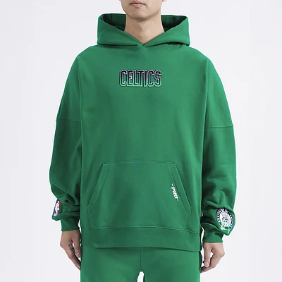 Pro Standard Celtics OS Letters Fleece P/O Hoodie - Men's