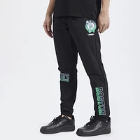 Pro Standard Mens Celtics OS Letters Woven Pants - Black/Black