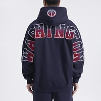 Pro Standard Mens WizarOS Letters Fleece P/O Hoodie - Navy/Navy