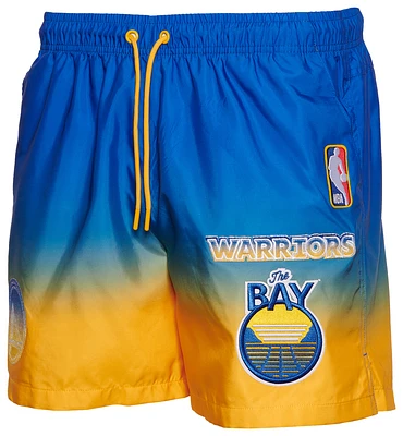 Pro Standard Warriors Oversized Large Letters Ombre Shorts - Men's
