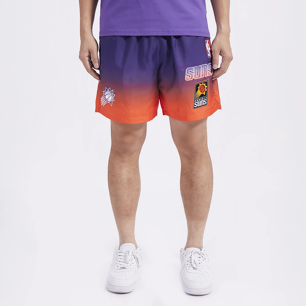 Pro Standard Mens Suns OS Letters Ombre Woven Shorts - Orange/Purple