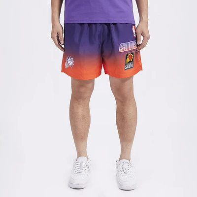 Pro Standard Mens Suns OS Letters Ombre Woven Shorts - Orange/Purple