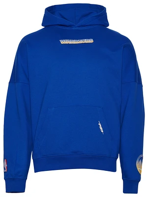 Pro Standard Mens Warriors OS Letters Fleece P/O Hoodie - Blue/Blue