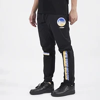 Pro Standard Mens Warriors OS Letters Woven Pants - Black/Black