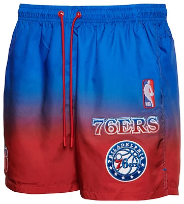 Pro Standard 76ers OS Letters Ombre Woven Shorts - Men's