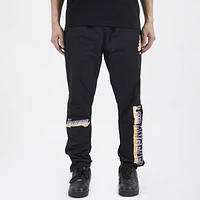 Pro Standard Mens Lakers OS Letters Woven Pants - Black/Black