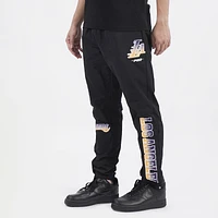 Pro Standard Mens Lakers OS Letters Woven Pants - Black/Black